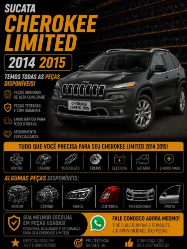 Sucata cherokee limited 2014 2015