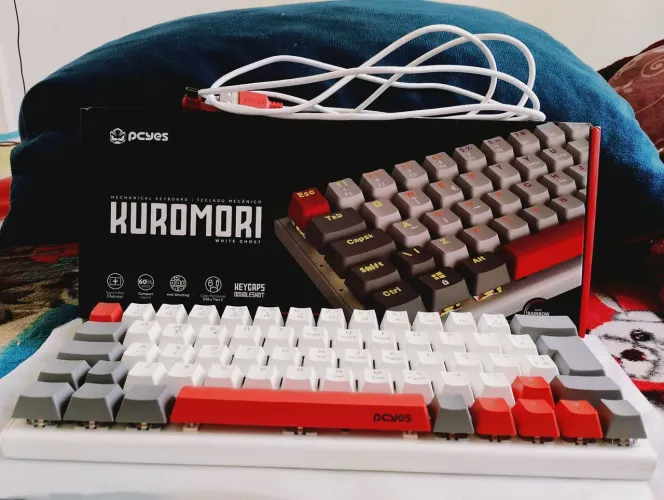 Teclado Mecânico 60%, Switch Azul