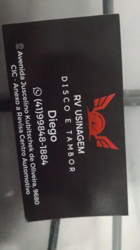 Rv usinagem disco freiofze