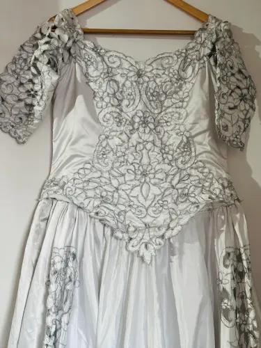 Vestido noiva com manga 