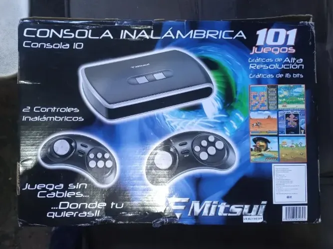 Vídeo Game Mitsui com 2 controles sem fio com 101 jogos na memória