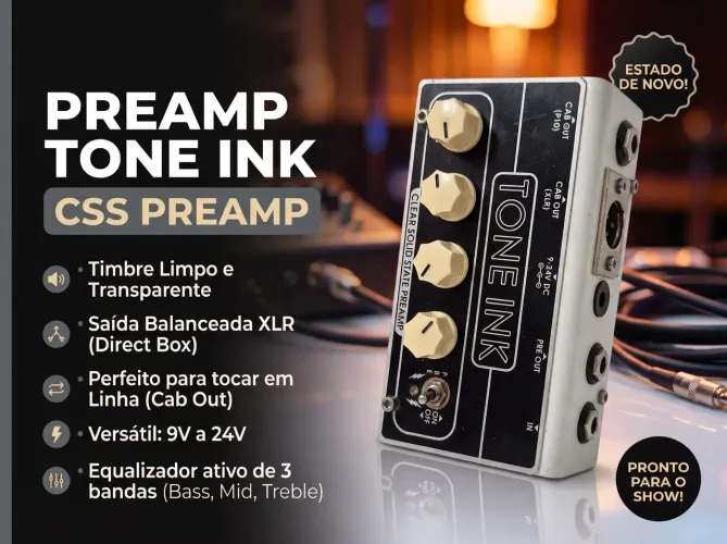 Pedal guitarra Tone Ink CSS preamp