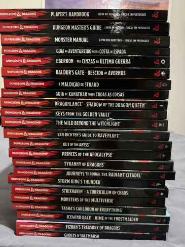 Coleção Livro Dungeons and Dragons 5 edição