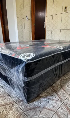 Cama box casal - Espuma 14cm + Frete grátis 