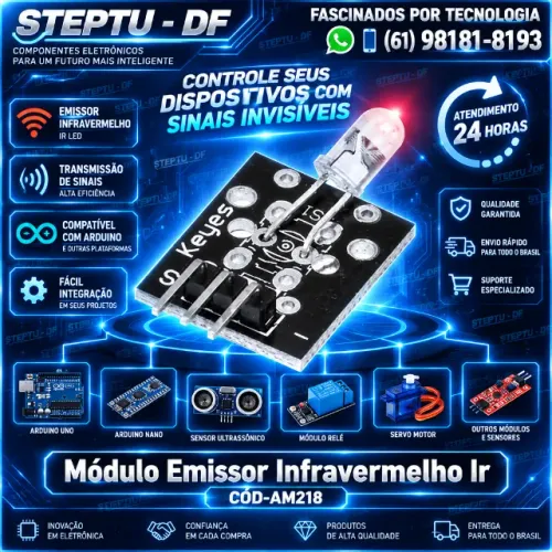 Módulo Emissor Infravermelho Ir  Arduino Automação Robotica COD-AM218 
