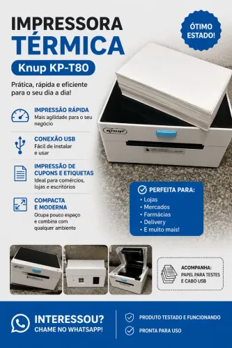 IMPRESSORA TÉRMICA KNUP À VENDA!