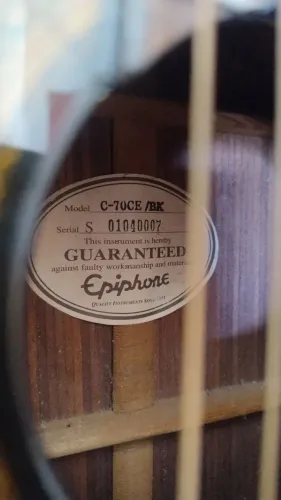 Violão Epiphone C70CE Nylon - Raridade!!!