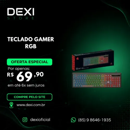Teclado Mecânico Gamer Anti-Ghosting LED 108 Teclas KNUP