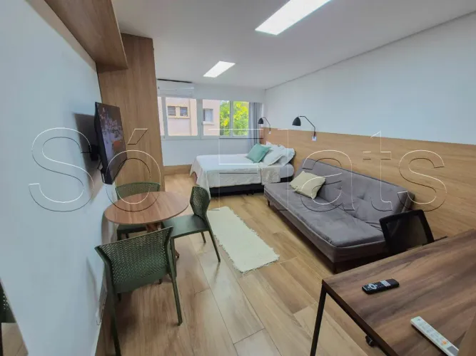 Studio mobiliado 30m² com suíte no Centro | Residencial Guararapes