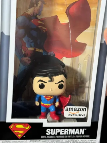 Boneco de vinil colecionável Funko POP Comic Cover DC Superman