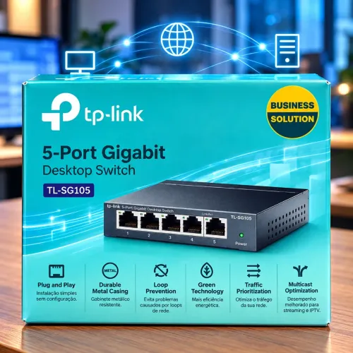 TP LINK SWITCH TL-SG105 NOVO