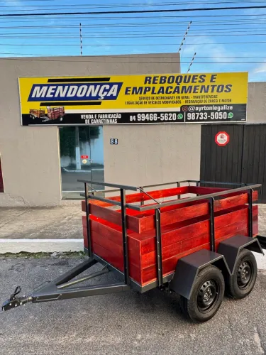 Reboque de fábrica dois eixos 