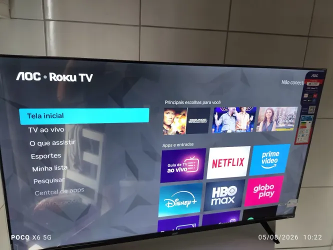 ? TV AOC 50? 4K UHD Roku TV - Smart TV Completa e Moderna