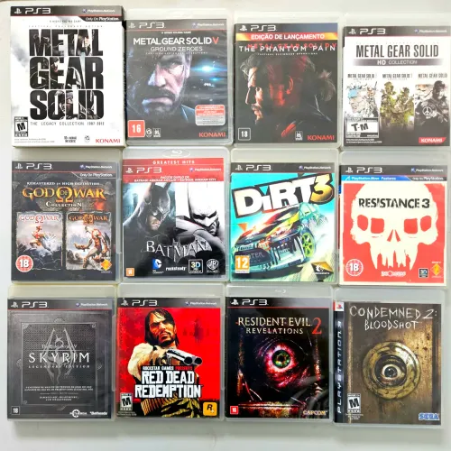 Red dead Resident evil dirt jogos ps3