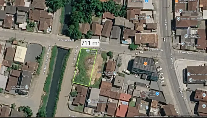 Lote plano no Fátima 711m² em Joinville/SC