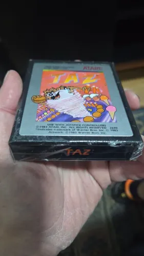 Cartucho jogo atari taz original impecável colecionador!!!