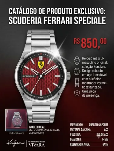Relogio masculino Ferrari