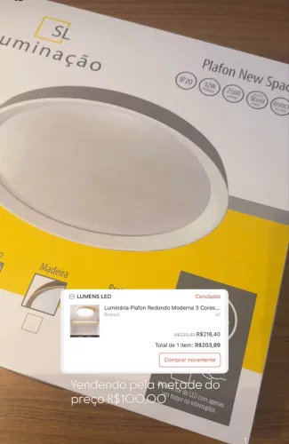 Paflon de led novo lacrado