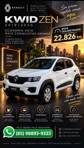 Renault Kwid Zen 1.0 Flex 12V 5P Mec. 2020