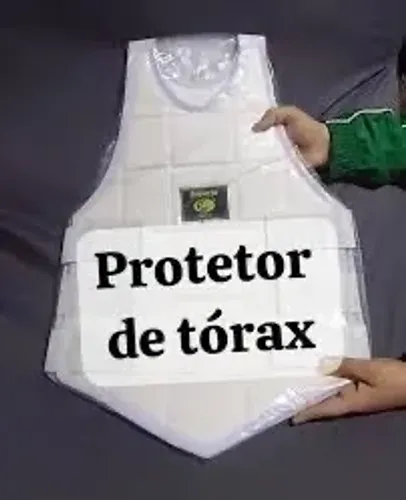 Colete de impacto ou protetor de tórax para artes marciais.