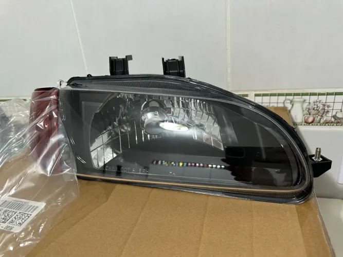 Par de Farol lente lisa Civic Hatch Coupe Sedan 92 95
