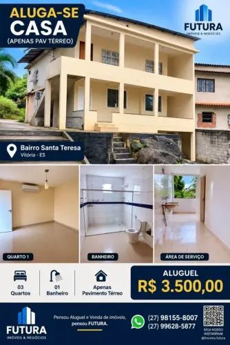 ALUGA-SE CASA EM BAIRRO NOBRE DE , VITORIA/ES