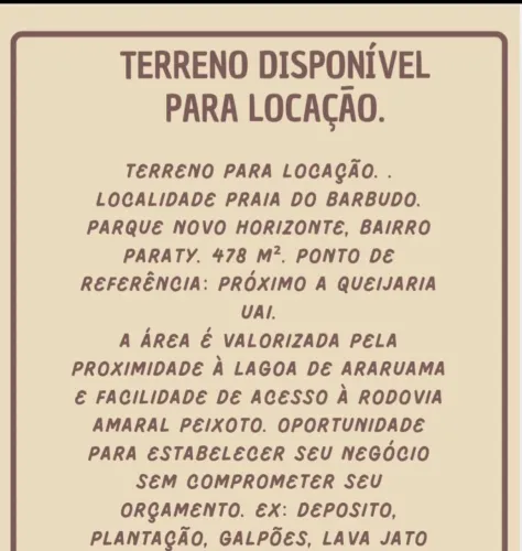 Terreno araruama