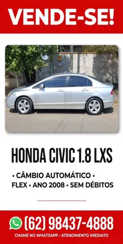 Honda Civic Sedan LXS 1.8/1.8 Flex 16V Aut. 4P 2008