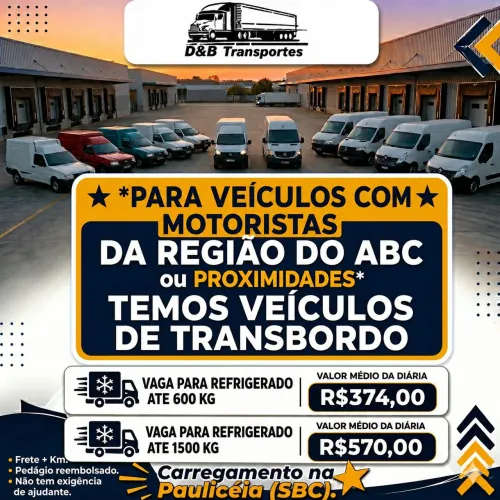 Agrega-se / Agregamos / Agregando / Agrega Fiorino, Van, HR e similares REFRIGERADOS