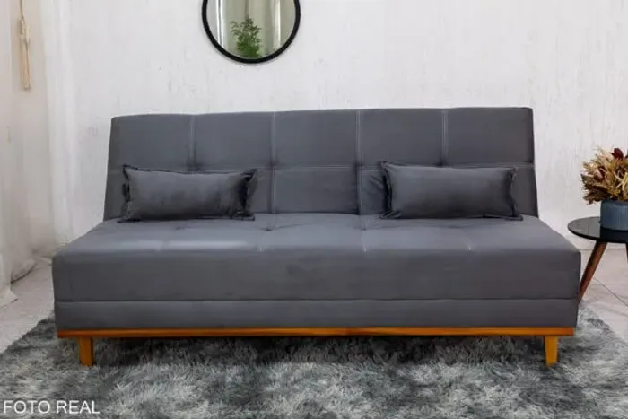 Sofá Cama Aurora Cinza Oferta Especial