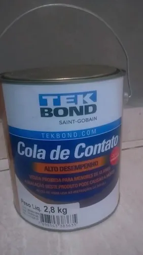 Cola Contato Sapateiro 2,8kg Tekbond Alta Resistência