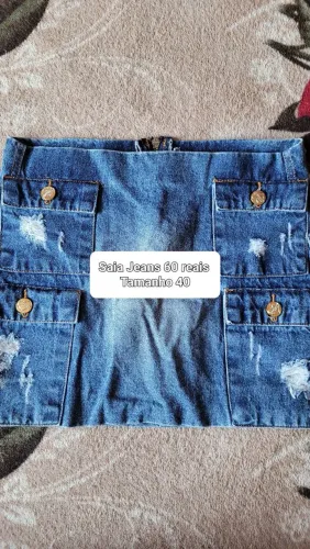 Saia jeans 