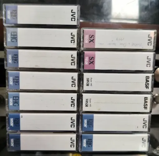 13 Fitas Cassete Jvc E Basf Vhs-c Usadas Bom Estado