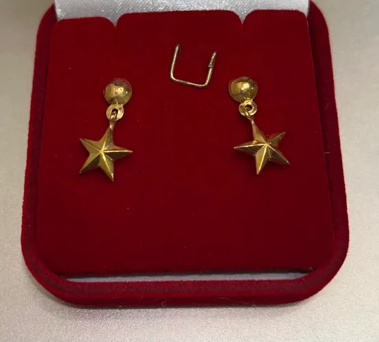 Brinco de ouro 18k