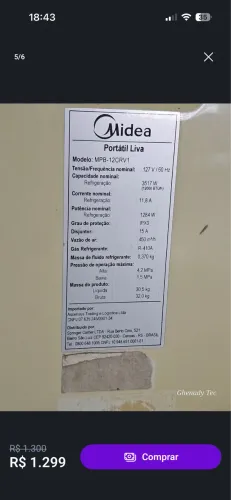 Ar condicionado portátil 12000
