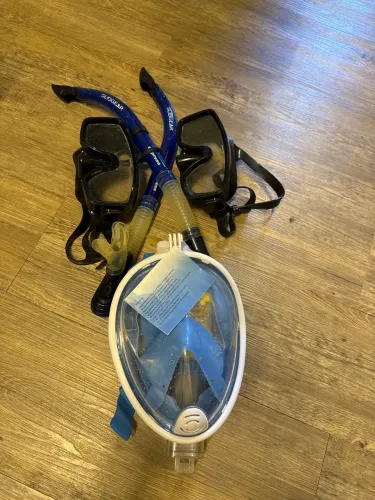 Kit Mergulho e Snorkel - Máscaras, Respiradores e Máscara Full Face