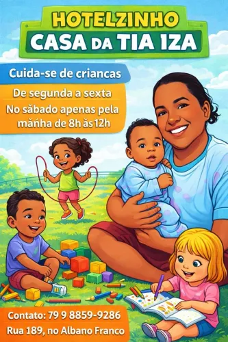 Babá/cuidadora de crianças/Hotelzinho