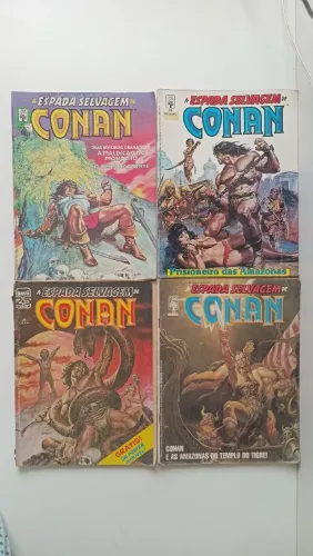 01 HQ A Espada Selvagem de Conan anos 80<br>Volumes 12, 20, 24, 26, 33, 34, 35, 41, 42, 110