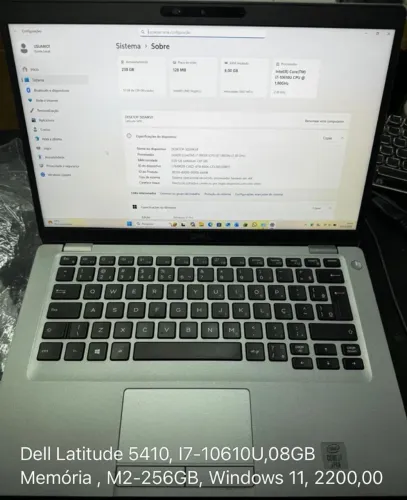 Nootbook DELL Latitude 5410, i7