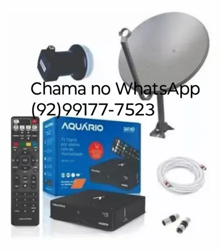 Kit nova Antena parabólica aquarius