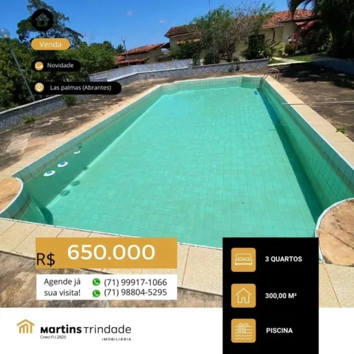 SITIO RESIDENCIAL em Camaçari - Bahia, Vila de Abrantes (Abrantes)