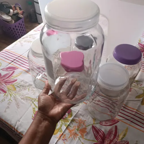 Vendo potes de vidro para mantimentos 3 litros 