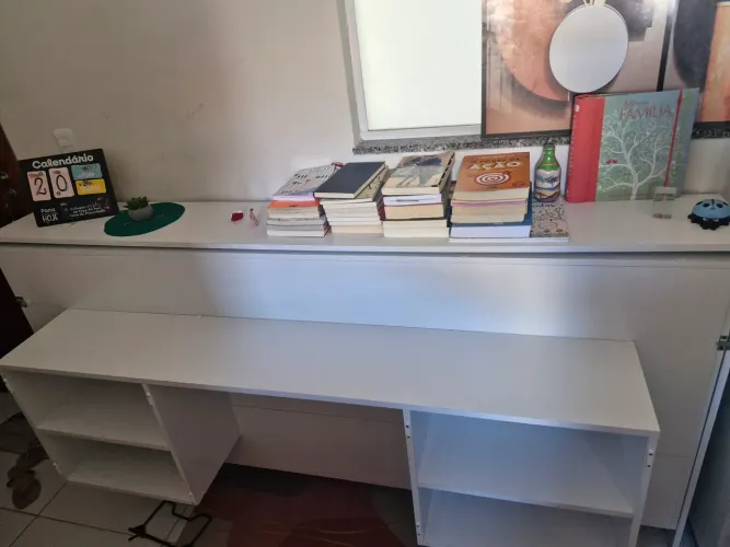 Cama articulada solteiro c/ escrivaninha home office