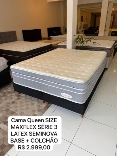 Colchão QUEEN MAXFLEX LÁTEX SEMINOVO - Entrego!