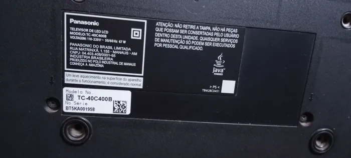 tv 40 polegadas não é smart