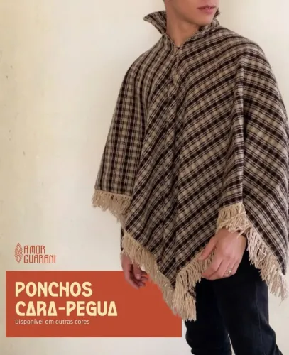 PONCHO ABRIGO OVERSIZED LÁ SEM GENERO