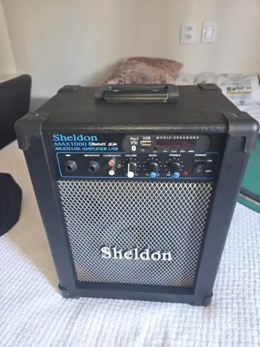 Caixa de som amplificador Sheldon Max 1000