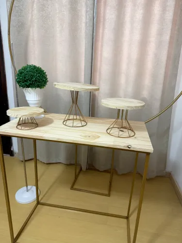 Kit decoração Para Pegue e Monte Mesa Arco Bandejas