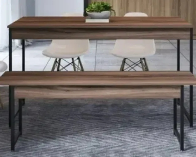 Mesa com banqueta 1,36mx0,74alturax0,70cmlargura (Industrial Madeira)