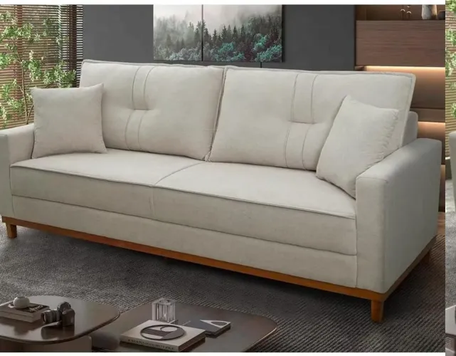 Sofá living Malibu 2.3m king house bege